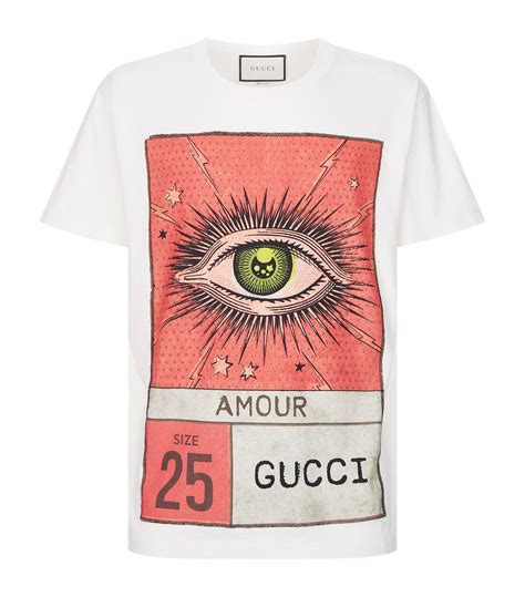 gucci amour eye print t shirt